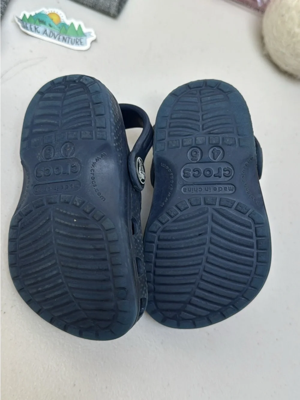 Crocs toddler Navy Blue size 4/5